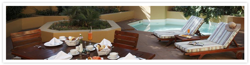 Cascades Garden Suite Patio Pool