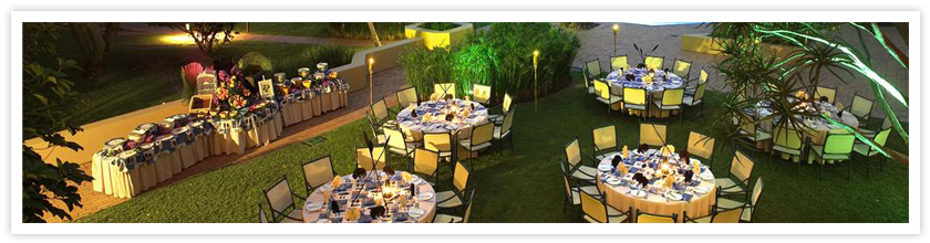 The Cabanas Conference Dinner Setup